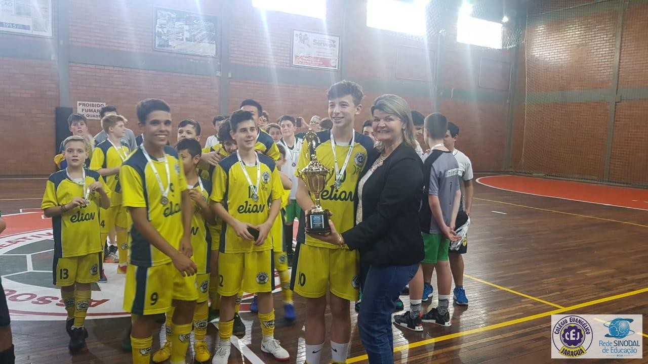 Futsal masculino do CEJ é campeão dos Jogos Escolares de 12 a 14 anos. -  Colégio Evangélico Jaraguá