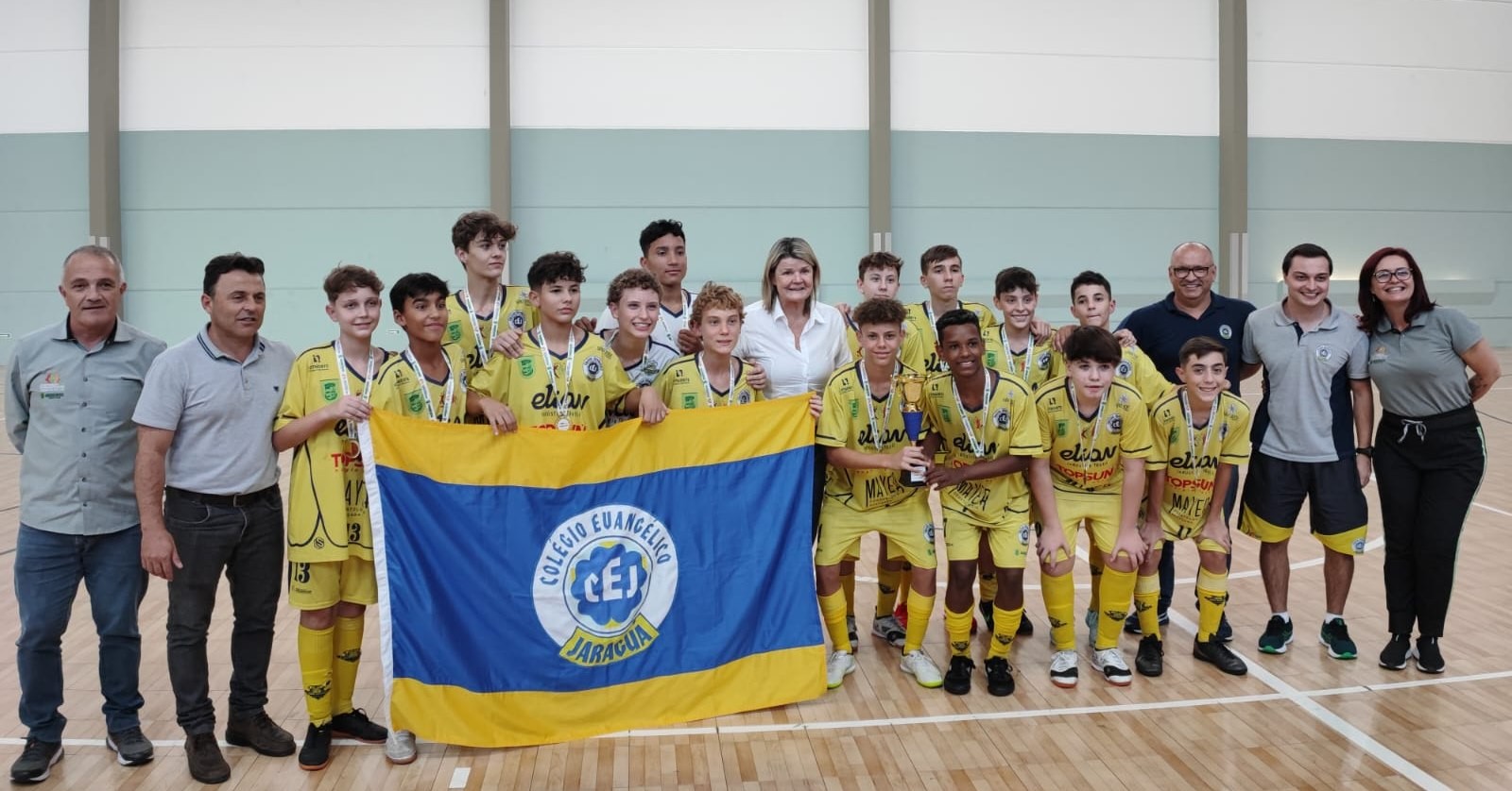 Futsal masculino do CEJ é campeão dos Jogos Escolares de 12 a 14 anos. -  Colégio Evangélico Jaraguá